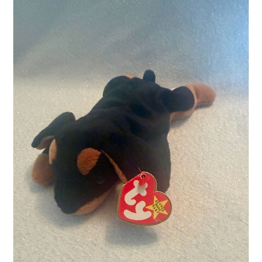 Ty Beanie Baby DOBY Rottweiler Dog 1996 Beanie Babies Collection Plush w/ Tag